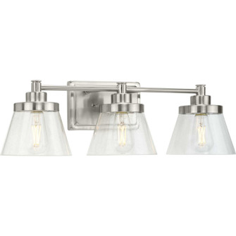 Hinton Three Light Bath Bracket in Brushed Nickel (54|P300350009)