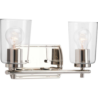 Adley Two Light Bath & Vanity in Polished Nickel (54|P300155104)