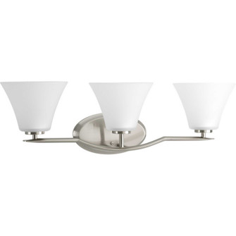 Bravo Three Light Bath Bracket in Brushed Nickel (54|P200609)