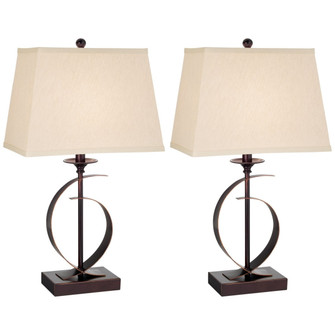 Novo - Set Of 2 Table Lamp in Dark Bronze with gold (24|J1214)