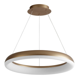 Roswell LED Pendant in Aged Brass (440|36340)