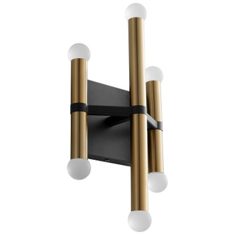 Nero LED Wall Sconce in Black W/ Aged Brass (440|35841540) Nero LED Wall Sconce in Black W/ Aged Brass (440|35841540)