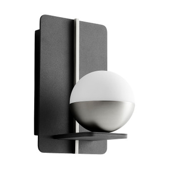 Iota LED Wall Sconce in Black W/ Satin Nickel (440|35541524)