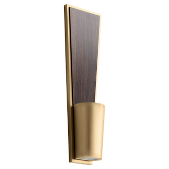 Favero LED Wall Sconce in Antique Brass W/ Walnut (440|340240)