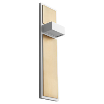 Guapo LED Wall Sconce in White W/ Aged Brass (440|3401640)