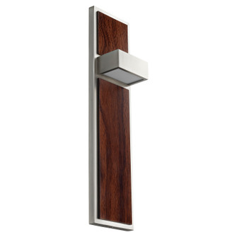 Guapo LED Wall Sconce in Satin Nickel W/ Walnut (440|340124)