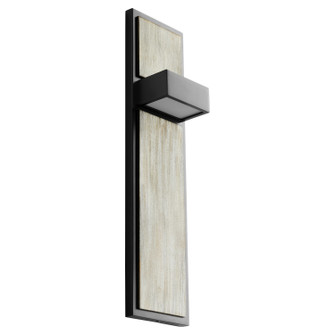 Guapo LED Wall Sconce in Black W/ Weathered Oak (440|34011541)