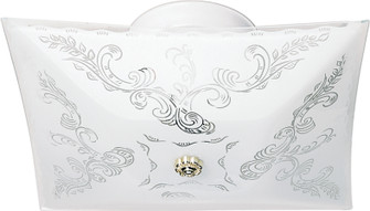 Two Light Flush Mount in White (72|SF77126)