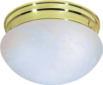 Two Light Flush Mount in Polished Brass (72|SF76675)