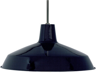 One Light Pendant in Black / White Interior (72|SF76284)