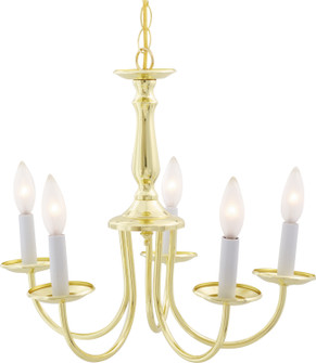 Five Light Chandelier in Polished Brass (72|SF76280)