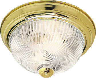 Two Light Flush Mount in Polished Brass (72|SF76025)