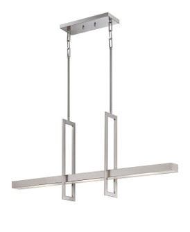 Frame LED Island Pendant in Brushed Nickel (72|62136)
