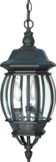 Central Park Three Light Hangng Lantern in Textured Black (72|60896)
