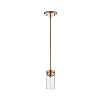 Intersection One Light Mini Pendant in Burnished Brass (72|607529)