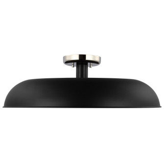 Colony One Light Flush Mount in Matte Black / Polished Nickel (72|607498)
