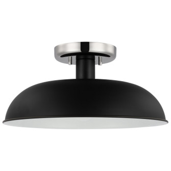 Colony One Light Flush Mount in Matte Black / Polished Nickel (72|607492)