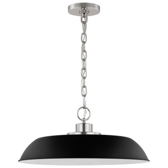 Colony One Light Pendant in Matte Black / Polished Nickel (72|607485)