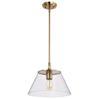 Dover One Light Pendant in Vintage Brass (72|607413)