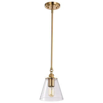 Dover One Light Pendant in Vintage Brass (72|607410)