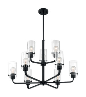 Sommerset Nine Light Chandelier in Matte Black (72|607279)