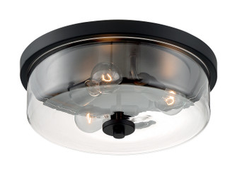 Sommerset Three Light Flush Mount in Matte Black (72|607269)
