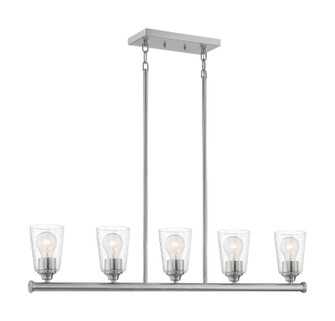 Bransel Five Light Island Pendant in Brushed Nickel (72|607186)