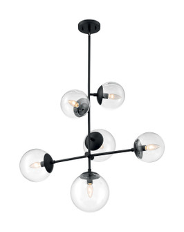 Sky Six Light Pendant in Matte Black (72|607135)