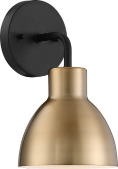 Sloan One Light Vanity in Matte Black / Burnished Brass (72|606791)