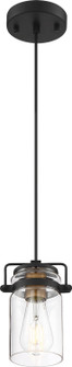 Antebellum One Light Mini Pendant in Black (72|606733)