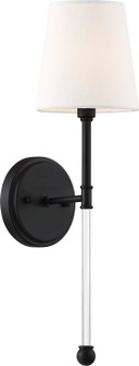 Olmstead One Light Wall Sconce in Aged Bronze / White Fabric (72|606689)