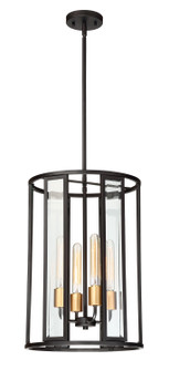 Payne Four Light Foyer Pendant in Midnight Bronze (72|606415)