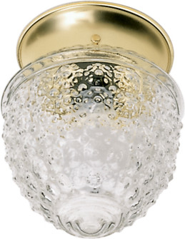 One Light Flush Mount in Polished Brass / Clear Pineapple (72|606031)