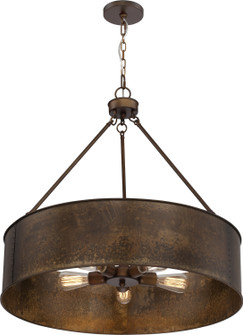 Kettle Five Light Pendant in Weathered Brass (72|605895)