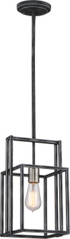 Lake One Light Mini Pendant in Iron Black / Brushed Nickel Accents (72|605860)