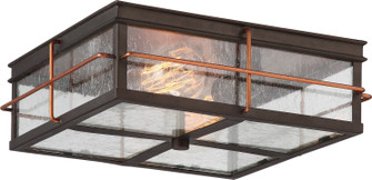 Howell Two Light Flush Mount in Bronze / Copper Accents (72|605834)