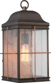 Howell One Light Outdoor Wall Lantern in Bronze / Copper Accents (72|605833)