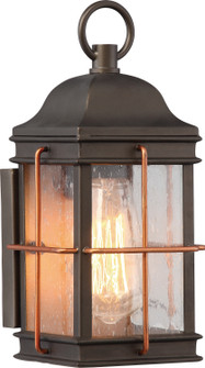 Howell One Light Outdoor Wall Lantern in Bronze / Copper Accents (72|605831)