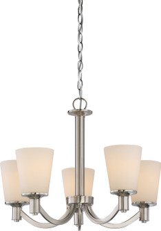 Laguna Five Light Chandelier in Brushed Nickel (72|605825)