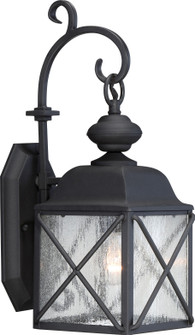 Wingate One Light Wall Lantern in Textured Black (72|605621)