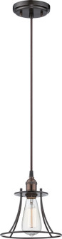 Vintage One Light Pendant in Rustic Bronze (72|605511)