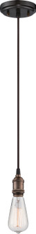 Vintage One Light Pendant in Rustic Bronze (72|605505)