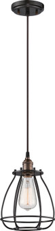 Vintage One Light Pendant in Rustic Bronze (72|605501)