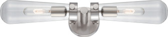 Beaker Two Light Wall Sconce in Brushed Nickel (72|605263)