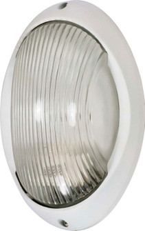 Die Cast Bulk Heads Semi Gloss White One Light Outdoor Bulk Head in Semi Gloss White (72|60526)