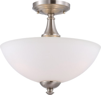 Patton Three Light Semi Flush Mount in Brushed Nickel (72|605044)