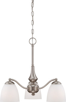 Patton Three Light Chandelier in Brushed Nickel (72|605042)