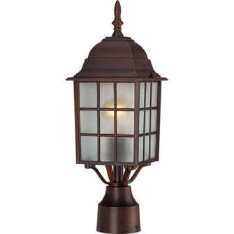 Adams One Light Post Lantern in Rustic Bronze (72|604908)