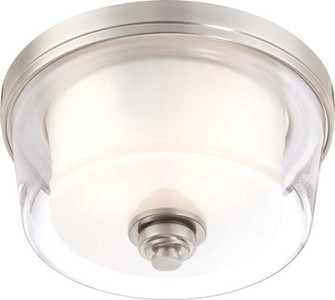 Decker Two Light Flush Mount in Brushed Nickel (72|604651)