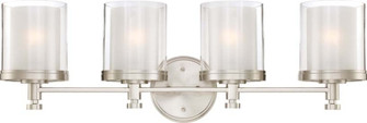 Decker Four Light Vanity in Brushed Nickel (72|604644)